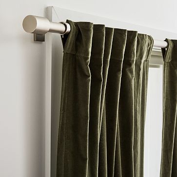 Cotton Velvet Curtain | West Elm