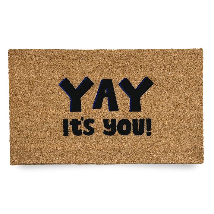 Nickel Designs HandPainted Doormat Yay It's You West Elm