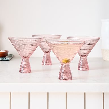 Jupiter Beaded Martini Glasses (Set of 4)