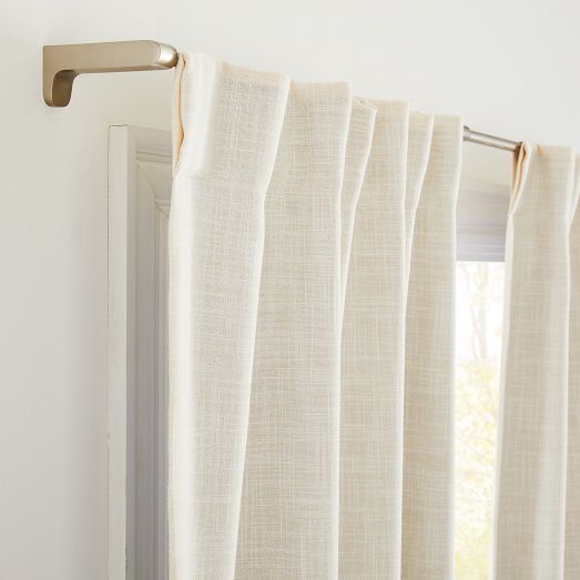 West Elm deals Scribble Curtains, 2 Sets (4 panels), Ivory/Gray, 48” x 84”