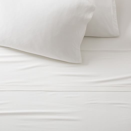 West Elm top Cotton Cloud Jersey sheet set King