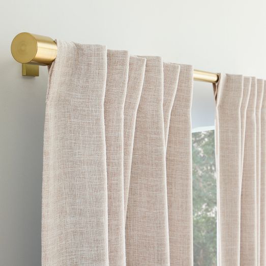 Crossweave Blackout Curtain | West Elm