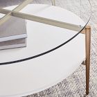 Mid-Century Art Display Round Coffee Table (34&quot;&ndash;42&quot;)