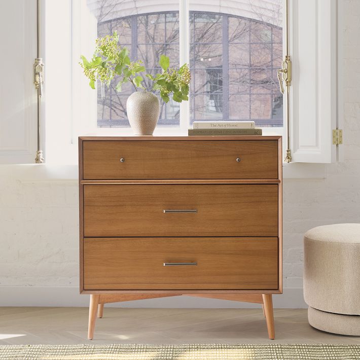 Mid-Century 3-Drawer Dresser (36&quot;)