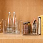 mDesign Clear Front Dip Plastic Bins (Set of 2)