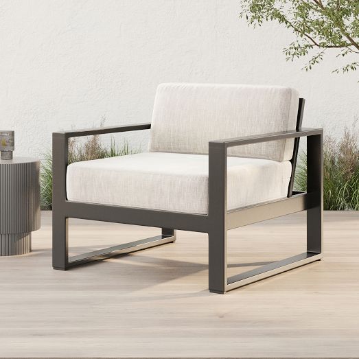 Portside Aluminum Outdoor Lounge Chair West Elm