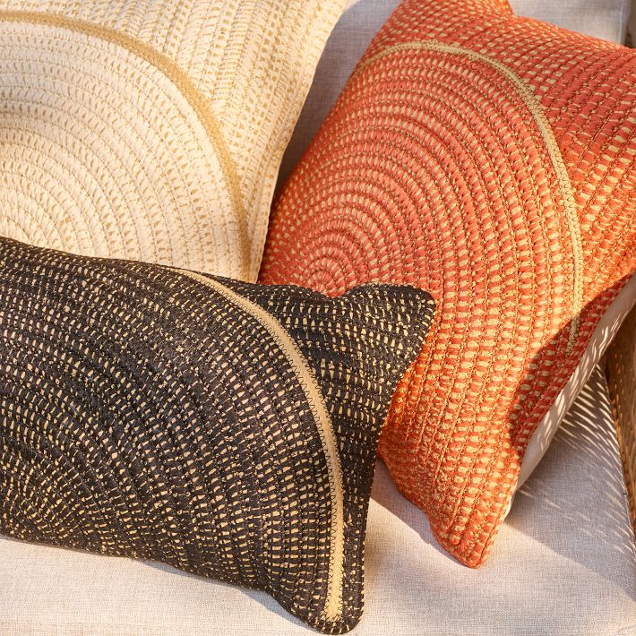 Woven Arches Indoor Outdoor Pillow West Elm