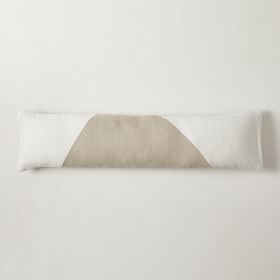 Cotton Linen Velvet Corners Oversized Lumbar Pillow Cover West Elm