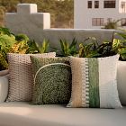 Outdoor Checkerboard Stripe Pillow