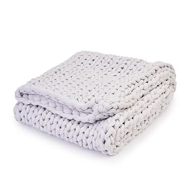 Knitted weighted blanket west elm sale