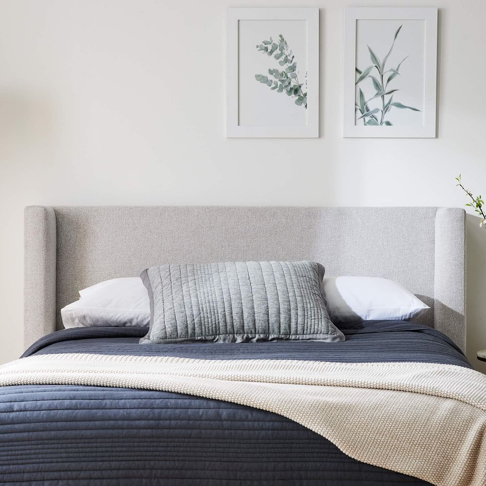 West elm white headboard sales