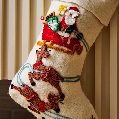 Felt Christmas Stocking - Santa Claus Socks selling for Gifts