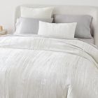 Crinkle Velvet Duvet Cover &amp; Shams