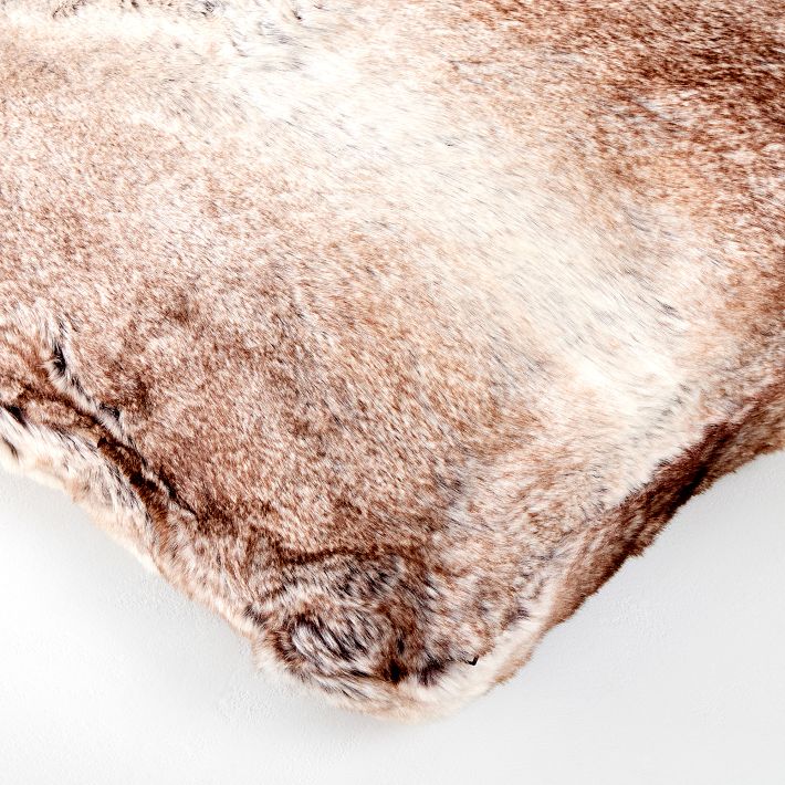 Faux Fur Ombre Pillow Cover West Elm