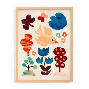 Bird & The Forest Framed Wall Art By Minted for West Elm Kids | West Elm