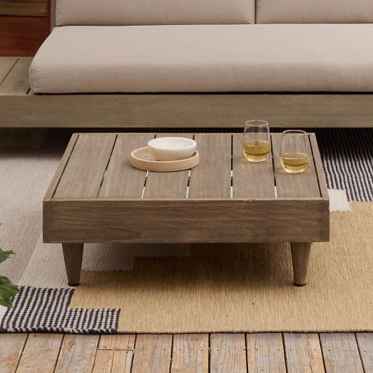 Portside Low Outdoor Coffee Table 31 West Elm
