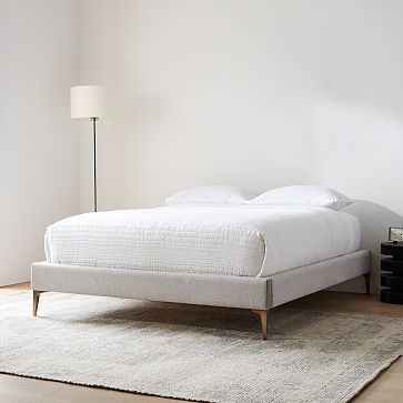 Upholstered bed west elm discount