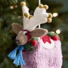 Felt Festive Reindeer Ornament