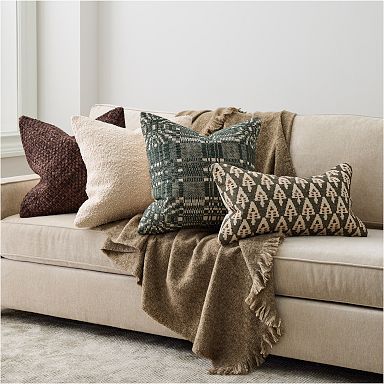 Herringbone throw pillow best sale