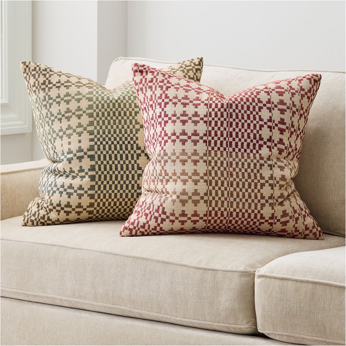 Silk Scandi Diamond Pillow Cover