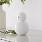 White Lacquer Snowman Figurines