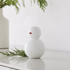 White Lacquer Snowman Figurines