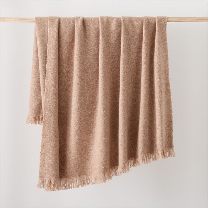 Brushed Woven Throw - Baked Clay