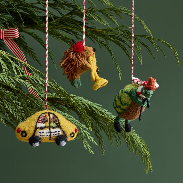 Festive Friends Felt Ornaments