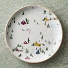 St. Jude Holiday Skier Stoneware Dinner Plate Sets