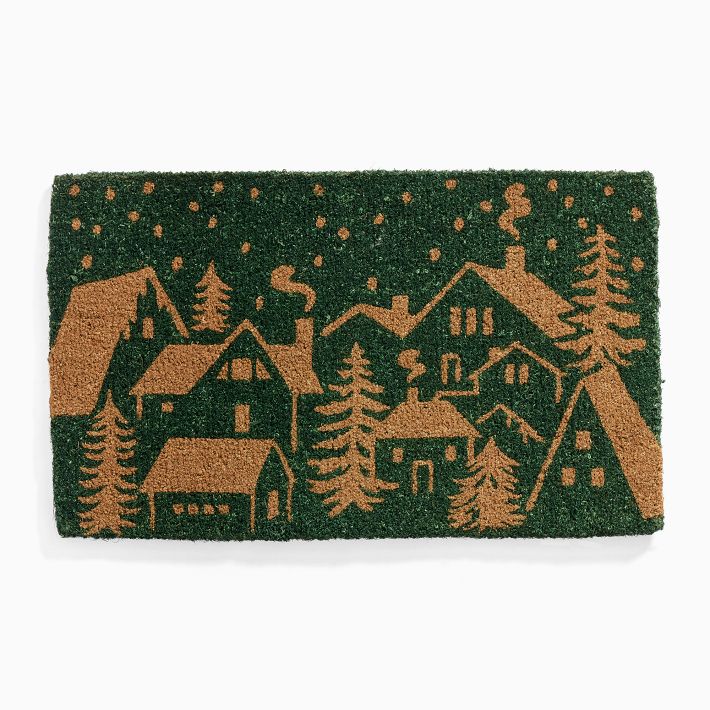Holiday Village Doormat West Elm