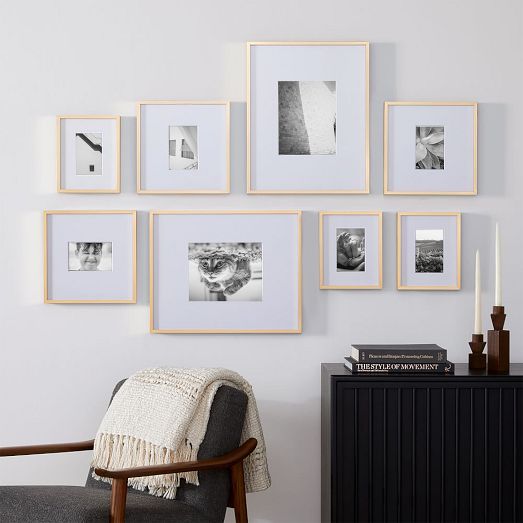 The Family Photo Wall Gallery Frames Set (Set of 8) | West Elm