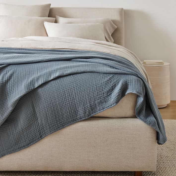 West Elm popular Dreamy Gauze Cotton Blanket