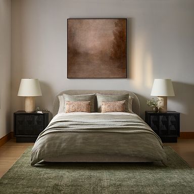 West Elm sateen selling echo king duvet Cover & 3 shams