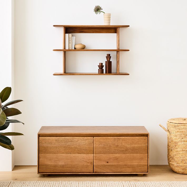 Anton Solid Wood Entryway Bench Modern Sustainable West Elm