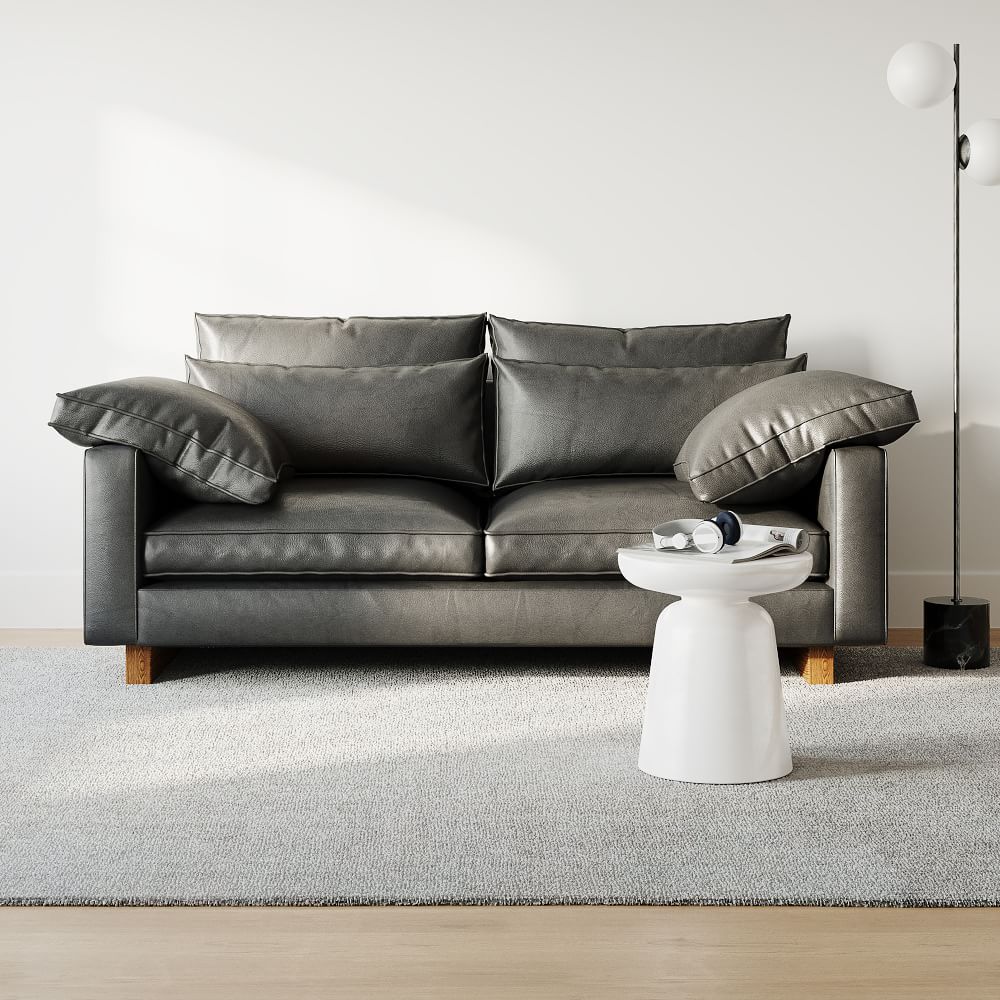 Harmony Leather Sofa 82 West Elm