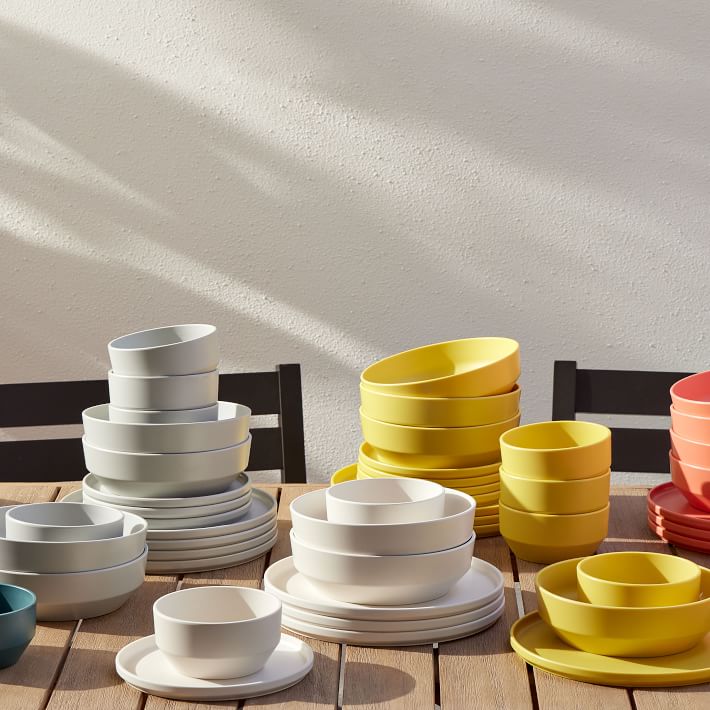 Modern Melamine Outdoor Dinner Plate Sets