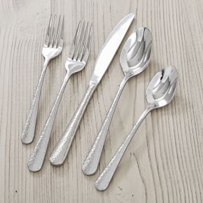 Keene Hammer-handle Mirrored Flatware Sets | West Elm