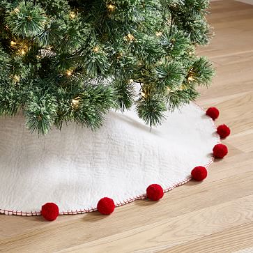 Maroon tree skirt best sale