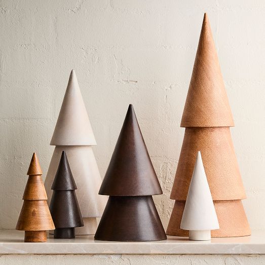 Stacked Wood Trees | West Elm