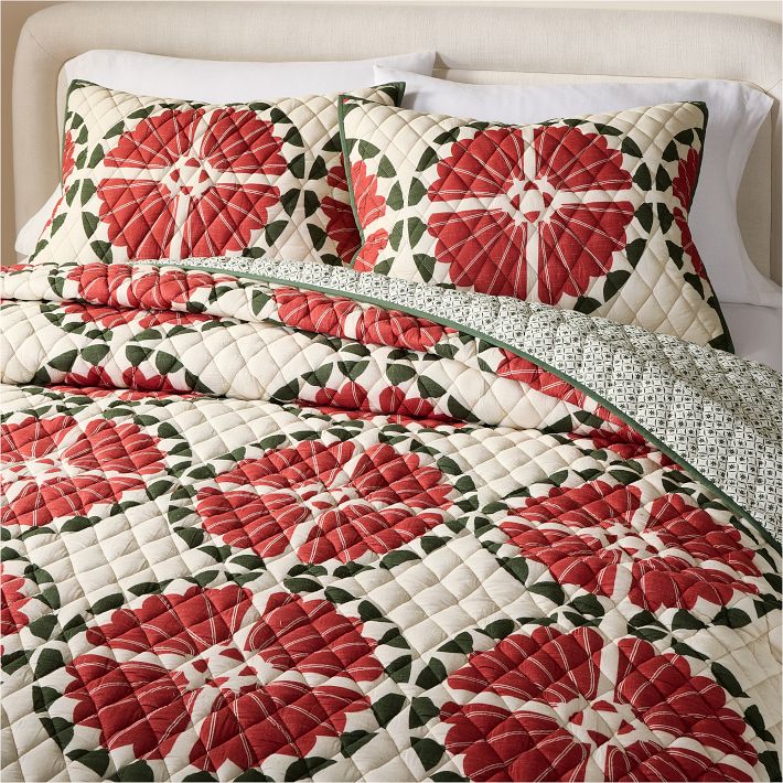 Andrew Ludick Folk Quilt &amp; Shams