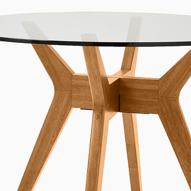 2-4人用《westelm》Jensen Round ガラス ダイニングテーブル (west elm/机・テーブル) 76293869【BUYMA】
