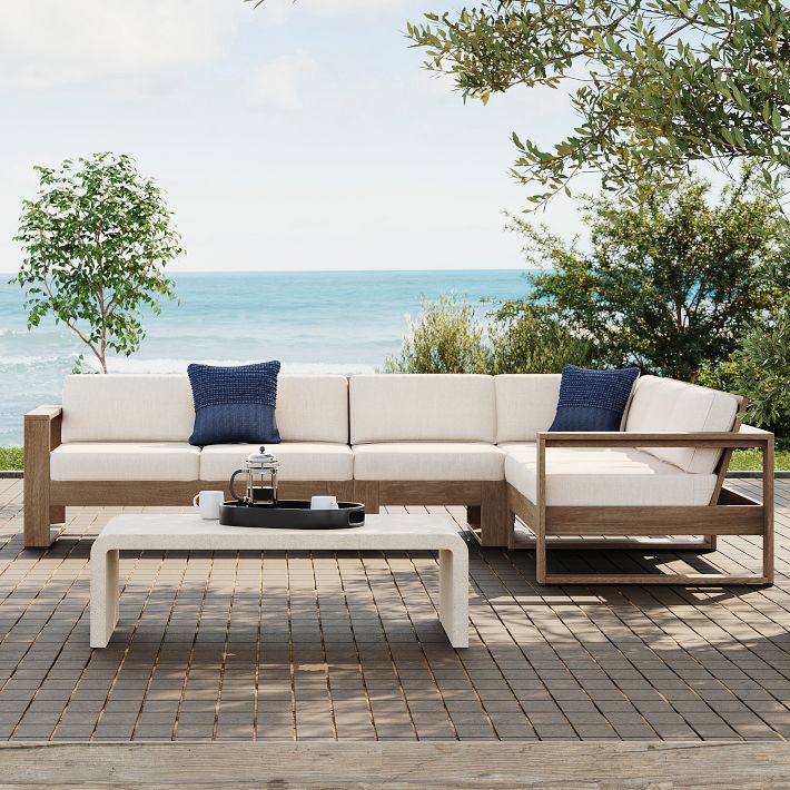 Portside Outdoor 4-Piece L-Shaped Sectional (125&quot;)