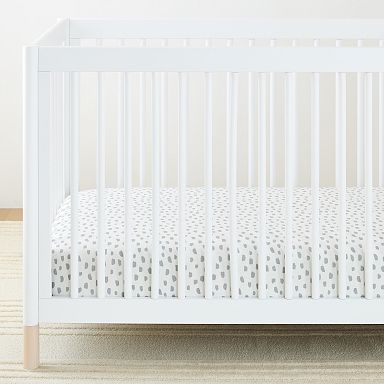 Grey crib sheet online