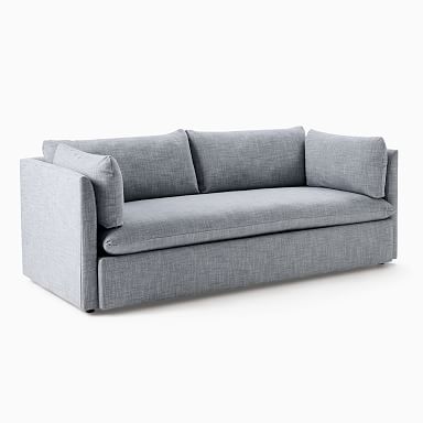 West elm shelter blue sofa discount