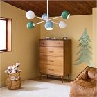 6-Light Colorful Globe Chandelier (37&quot;)