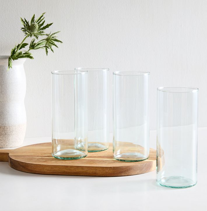 Canopy Recycled Drinking Glass Set of 4 (Highball 18oz) West Elm