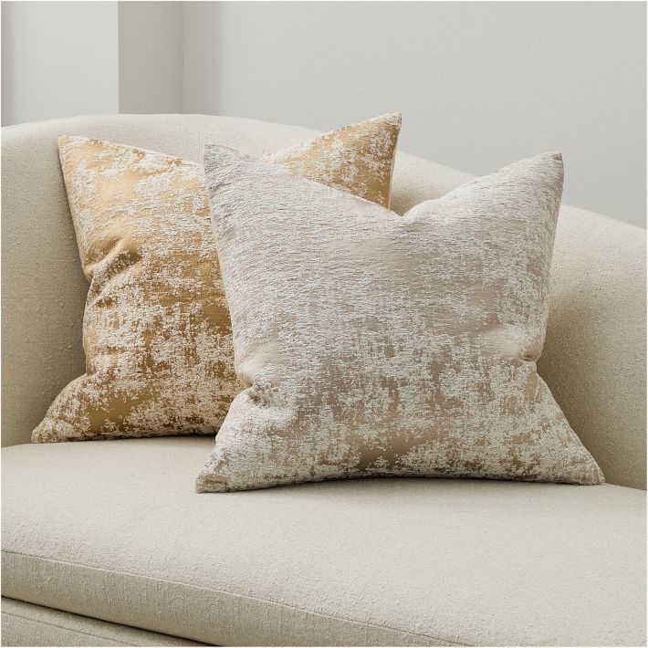 Abstract Jacquard Pillow Cover (Sand)