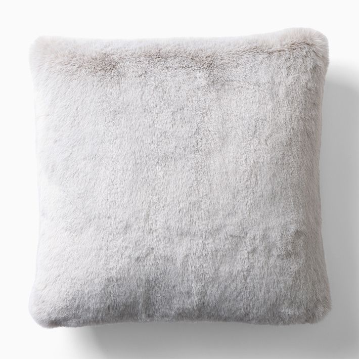 Faux Fur Chinchilla Pillow Cover West Elm