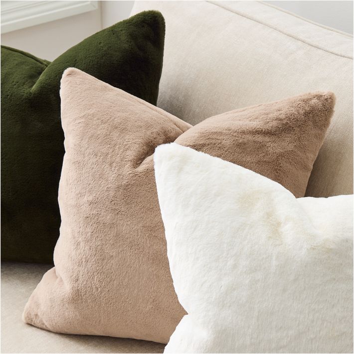 2 West Elm on sale Faux Fur Pillowcase