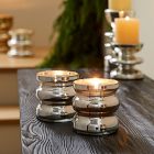 Modern Mercury Glass Filled Candles